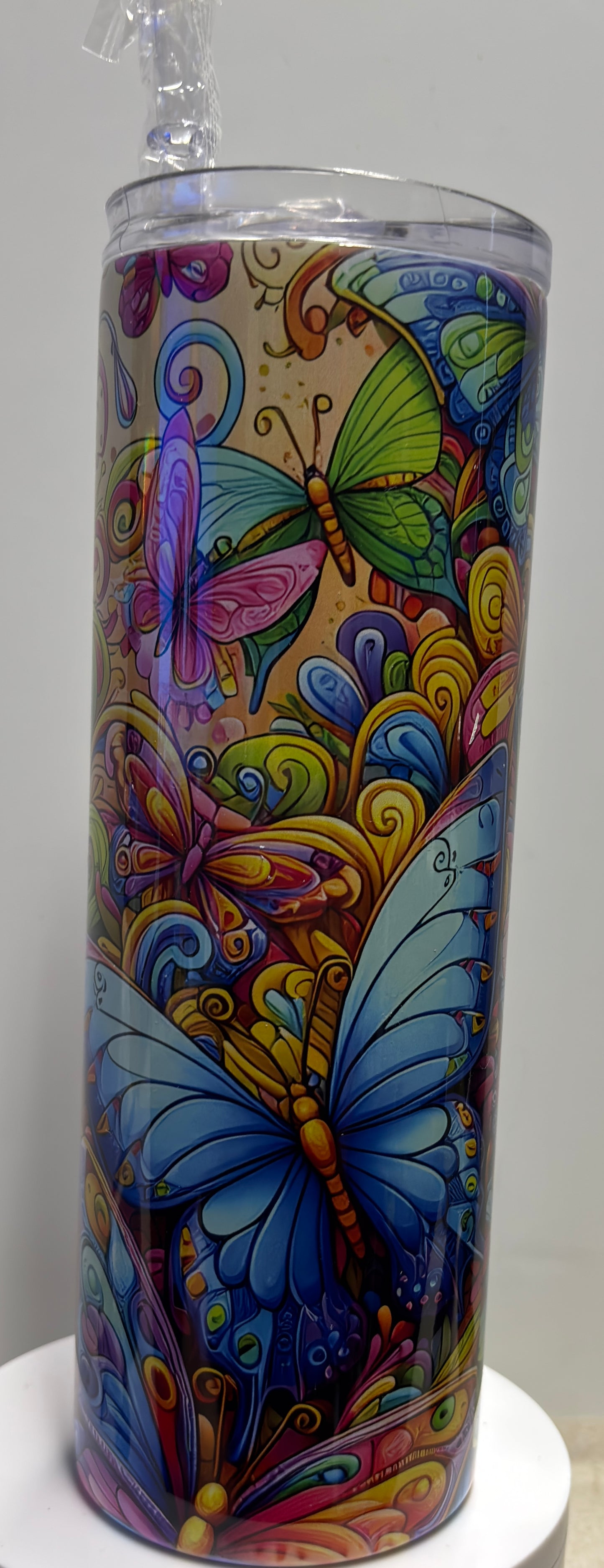 Butterfly 20oz skinny mug