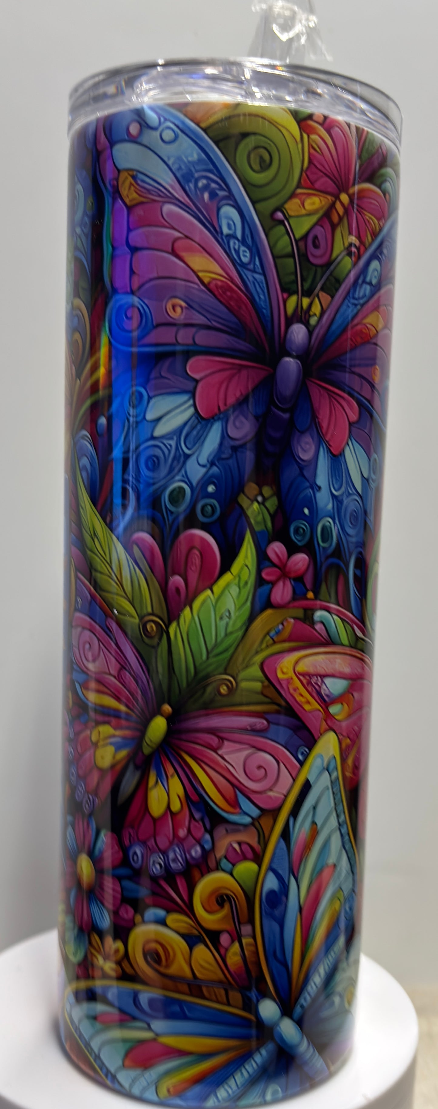 Butterfly 20oz skinny mug